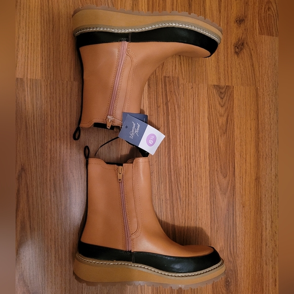 🎯nwt a new day cognac & black cambria boots - Picture 7 of 10